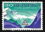 Stamps Switzerland -  Tunel S. Bernardino