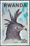 Sellos de Africa - Rwanda -  Aves de presa