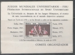 Stamps : America : Mexico :  JUEGOS MUNDIALES UNIVERSITARIOS -  FISU -  GIMNASIA RÍTMICA