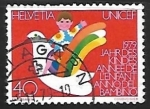 Stamps Switzerland -  Niño con paloma de la paz
