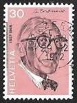 Stamps Switzerland -  Le Corbusier (1887-1965)