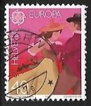 Stamps Switzerland -  Danza folclorica