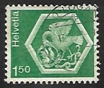 Stamps Switzerland -  Roof medallion