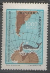 Stamps Argentina -  ARGENTINA CONTRA LA CAZA INDISCRIMINADA DE BALLENAS