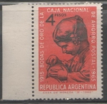 Stamps Argentina -  BODAS DE ORO DE LA CAJA NACIONAL DE AHORRO POSTAL 1915-1965