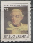 Stamps Argentina -  BICENTENARIO DEL NACIMIENTO DE FRAY JUSTO SANTA MARIA DE ORO 1772-1836