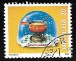 Stamps Switzerland -  Cheese fondue