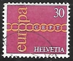 Stamps Switzerland -  Europa - cadena