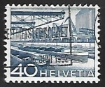 Stamps Switzerland -  Rhine Harbor Basel