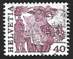 Stamps Switzerland -  Folklore | Trajes y Disfraces