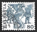 Stamps Switzerland -  Folklore