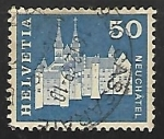 Stamps Switzerland -  Castle and Abbey Church,