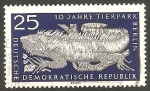 Sellos de Europa - Alemania -  799 - 10 anivº de la reconstrcción del zoo de Berlin, iguana