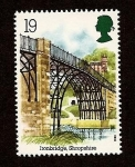 Sellos de Europa - Reino Unido -  Arqueología Industrial - Primer puente de hierro del mundo