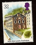 Stamps United Kingdom -  Arqueología Industrial - Manufactorias de New Lanark