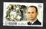 Stamps : Asia : United_Arab_Emirates :  Ras Al Khaima - Comandante Mocule y Michael Collins