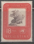 Stamps : America : Argentina :  15 CONGRESO DE LA UNIÓN POSTAL UNIVERSAL EN VIENNA AUSTRIA.