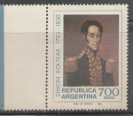 Stamps Argentina -  SIMÓN BÓLIVAR 1783-1830 150 ANIVERSARIO DE SU MUERTE
