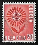 Stamps Switzerland -  Europa - Flor