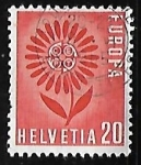 Stamps Switzerland -  Europa - Flor