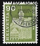 Stamps Switzerland -  Munot at Schaffhausen