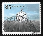Stamps Switzerland -  Reloj de la estacion 1944