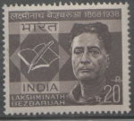 Stamps : Asia : India :  LAKSHMINATH BEZBARUAH - ESCRITOR 1868-1938  