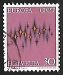 Stamps Switzerland -  Europa -Estrellas