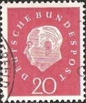 Stamps Germany -  Prof. Dr. Theodor Heuss (1884-1963), 1st German President (GFR)