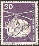 Stamps : Europe : Germany :  Rescue helicopter MBB (GFR)