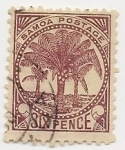 Stamps Oceania - Samoa -   Árboles | Palmeras | Plantas (Flora)