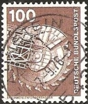 Stamps : Europe : Germany :  Brown coal conveyor excavator (GFR)