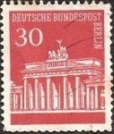 Stamps Germany -  Brandenburg Gate, (Berlin)
