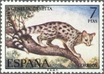 Sellos de Europa - Espaa -  ESPAÑA 1972 2106 Sello Nuevo Serie Fauna Hispanica Gineta c/señal charnela