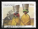 Sellos de Africa - Sudfrica -  Transkey - Transportando agua del rio