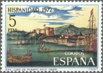 Stamps Spain -  ESPAÑA 1972 2109 Sello Nuevo Hispanidad Puerto Rico Vista de San Juan