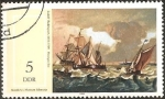 Stamps : Europe : Germany :  "Moving Sea" (L. Backhuysen) (GDR)