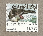 Stamps Oceania - New Zealand -  Dependencia de Ross , Foca leopardo