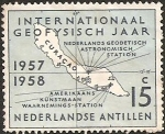Stamps America - Netherlands Antilles -  Map of Curacao