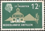 Stamps Netherlands Antilles -  Town Hall - St. Maarten