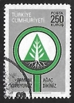 Stamps Turkey -  Plantas Estilizadas