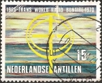 Stamps America - Netherlands Antilles -  Radio waves and cross