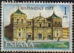 Stamps Spain -  España 1973 2154 Sello º Hispanidad. Nicaragua Catedral de León Timbre Espagne Spain Spagna Espana E