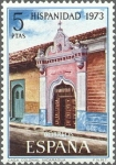 Stamps Spain -  ESPAÑA 1973 2156 Sello Nuevo Hispanidad. Nicaragua Casa Colonial