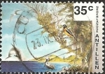 Stamps : America : Netherlands_Antilles :  Dolphin, pelican, troupial