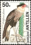 Stamps Netherlands Antilles -  Northern Crested Caracara (Caracara cheriway)