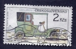 Stamps Czechoslovakia -  Coche hepoca