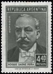 Stamps Argentina -  Roque Saenz Pena