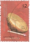 Stamps Argentina -  Drum, Mapuche culture