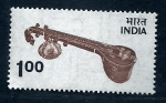 Stamps : Asia : India :  Instrumento musical